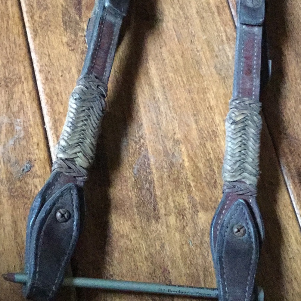 Vintage cowperson tack western ranch riding headstall cowgirl rodeo reining hors - Picture 7 of 10
